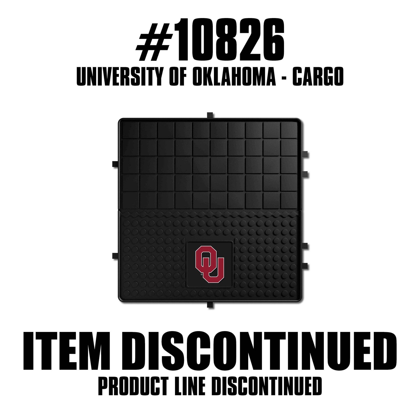 Oklahoma Sooners Heavy Duty Cargo Mat 31"x31" - Oklahoma Sooners - Flyclothing LLC