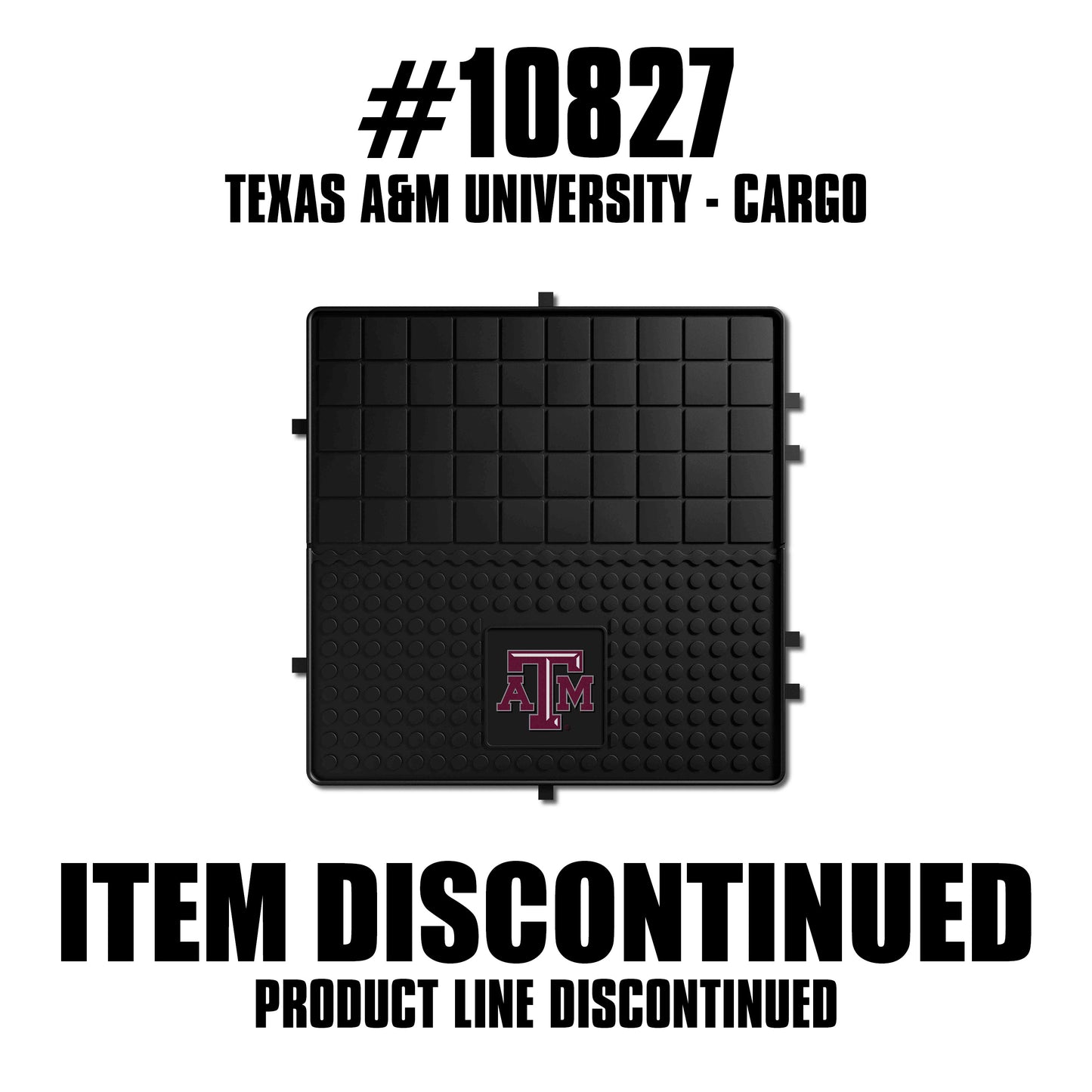 Texas A&M Aggies Heavy Duty Cargo Mat 31"x31" - Texas A&M - Flyclothing LLC