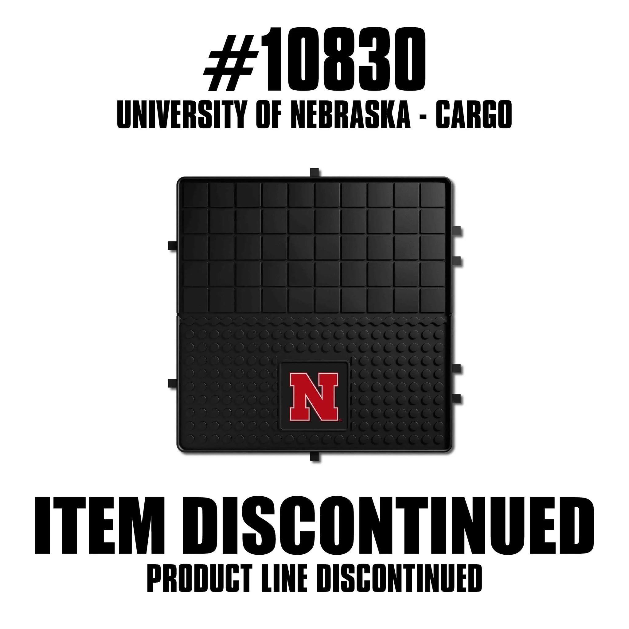 Nebraska Cornhuskers Heavy Duty Cargo Mat 31"x31" - Nebraska - Flyclothing LLC