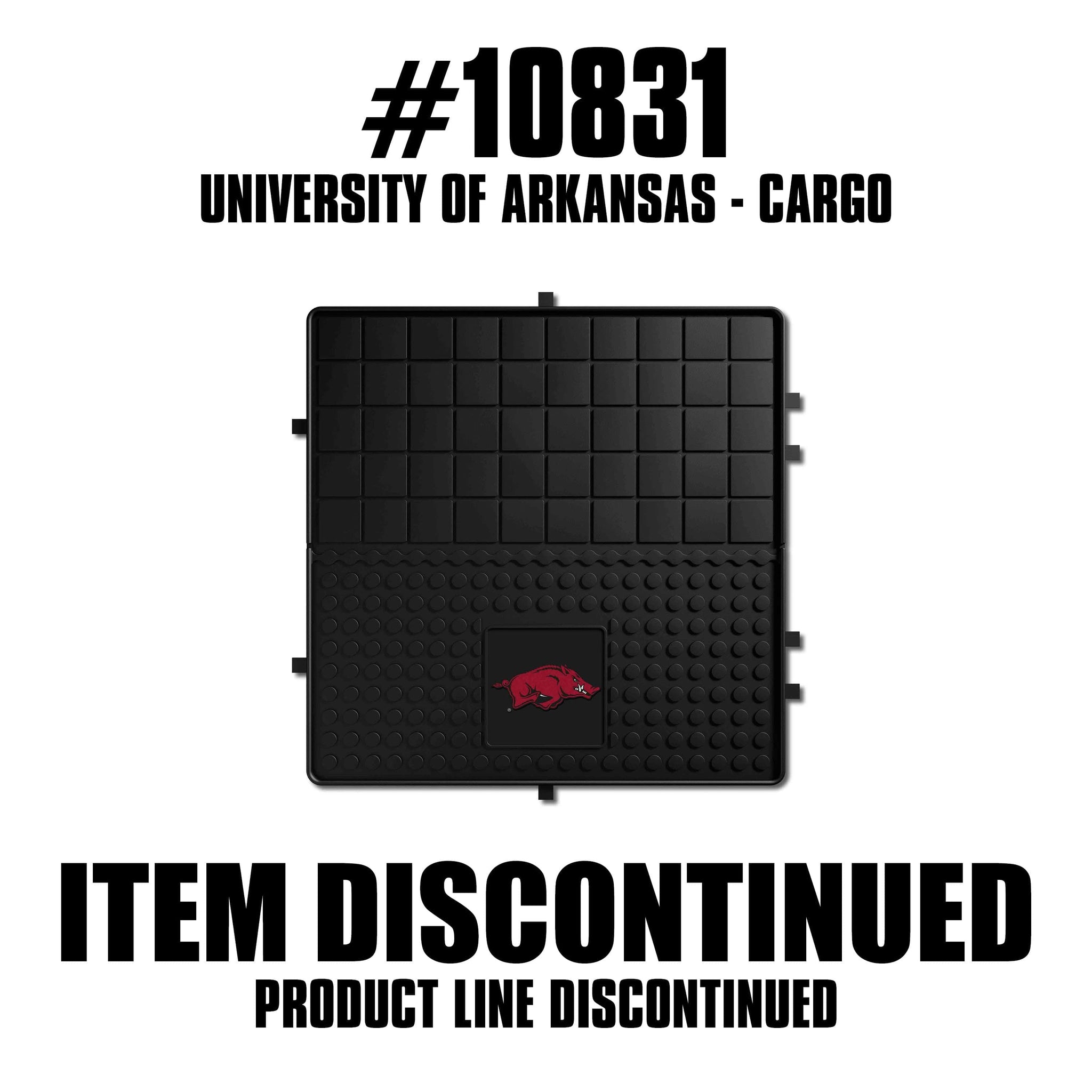 Arkansas Razorbacks Heavy Duty Cargo Mat 31"x31" - Arkansas - Flyclothing LLC