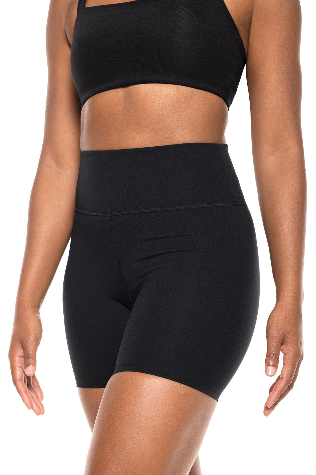 Women's Shavasana High Rise Yoga Shorts | Black