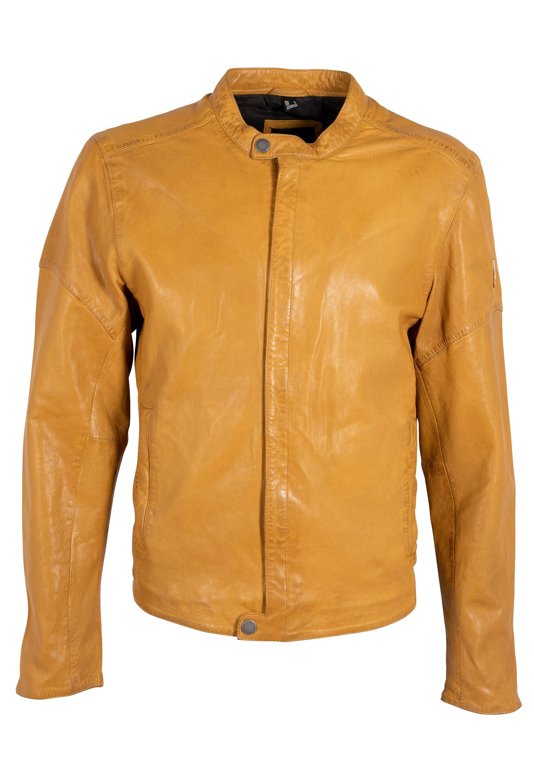 Solvic CF Leather Jacket, Curry