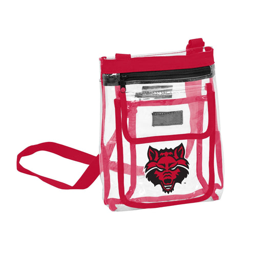 Arkansas State Red Clear Crossbody - Logo Brands - Flyclothing LLC