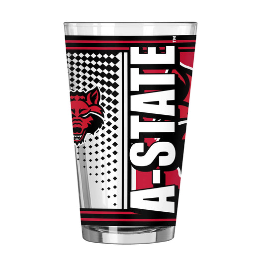 Arkansas State 16oz Hero Pint Glass - Logo Brands - Flyclothing LLC