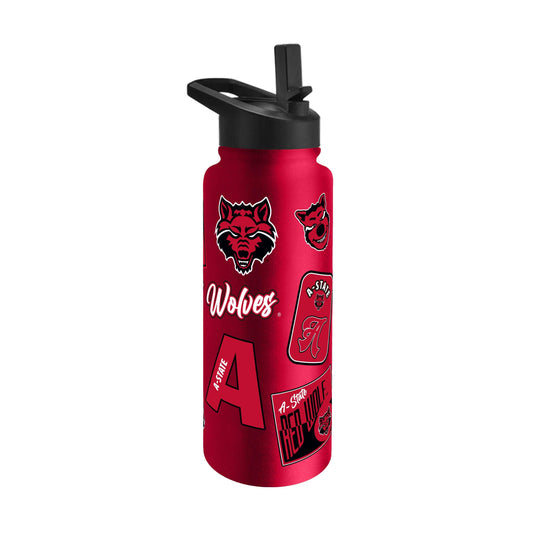 Arkansas State 34oz Dreamweave Quencher Bottle - Logo Brands - Flyclothing LLC