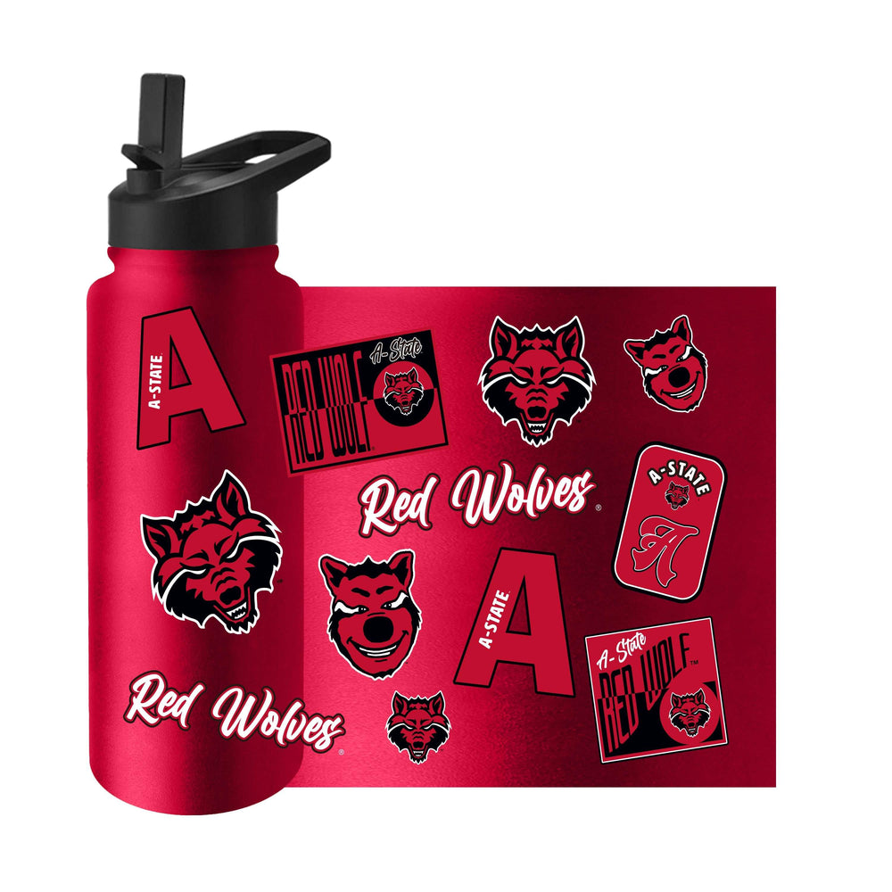 Arkansas State 34oz Dreamweave Quencher Bottle - Logo Brands - Flyclothing LLC