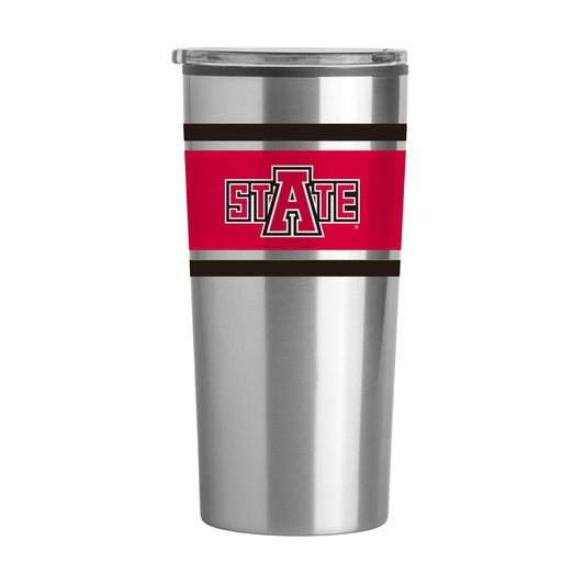 Arkansas State Stripe 20 oz Fusion Tumbler - Logo Brands - Flyclothing LLC