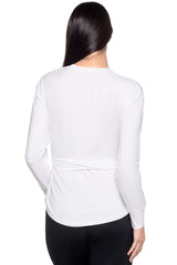 Women's Merrick Tie Long Sleeve Shirt | White