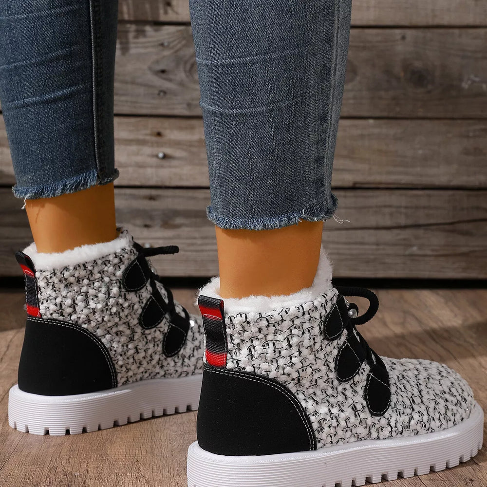 Lace Up Ankle Boots - Trendsi - Flyclothing LLC