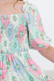 Minty Meadow Smocked Ruffle Dress - Mila & Rose ®