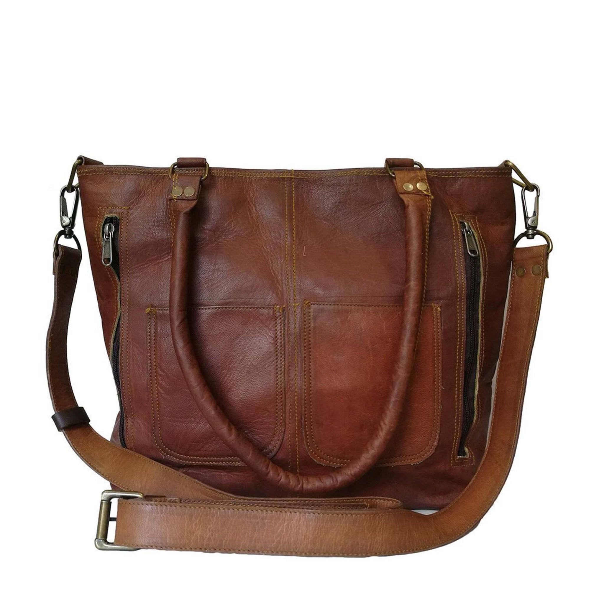 The Terry Tote - Classy Leather Bags - Flyclothing LLC