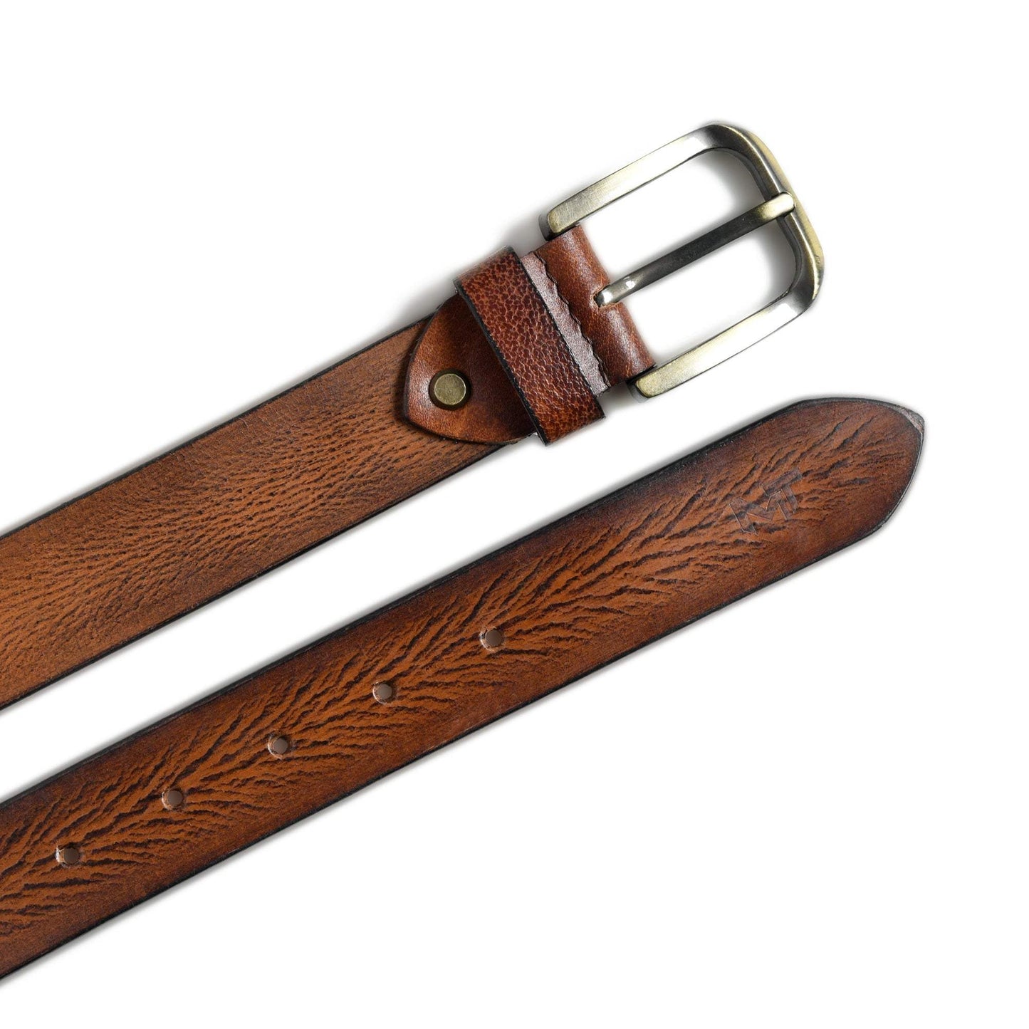 Eden Tan Men's Leather Belt - Classy Leather Bags - Flyclothing LLC