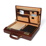 Rich Brown Office Suitcase - Classy Leather Bags - Flyclothing LLC