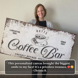 Coffee Bar Sign - Tailored Canvases - Flyclothing LLC