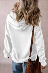 Drawstring Pocketed Long Sleeve Hoodie - Trendsi - Flyclothing LLC