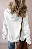 Drawstring Pocketed Long Sleeve Hoodie - Trendsi