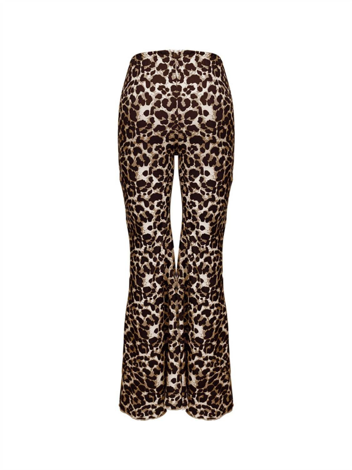 Leopard Flare Pants - Trendsi - Flyclothing LLC