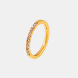 Titanium Steel Inlaid Zircon Ring - Trendsi - Flyclothing LLC