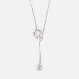 Stainless Steel Bead Necklace - Trendsi - Flyclothing LLC