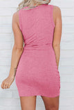 Cutout Round Neck Sleeveless Mini Dress - Trendsi - Flyclothing LLC