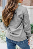 Sequin Baseball Long Sleeve Sweatshirt - Trendsi - Flyclothing LLC