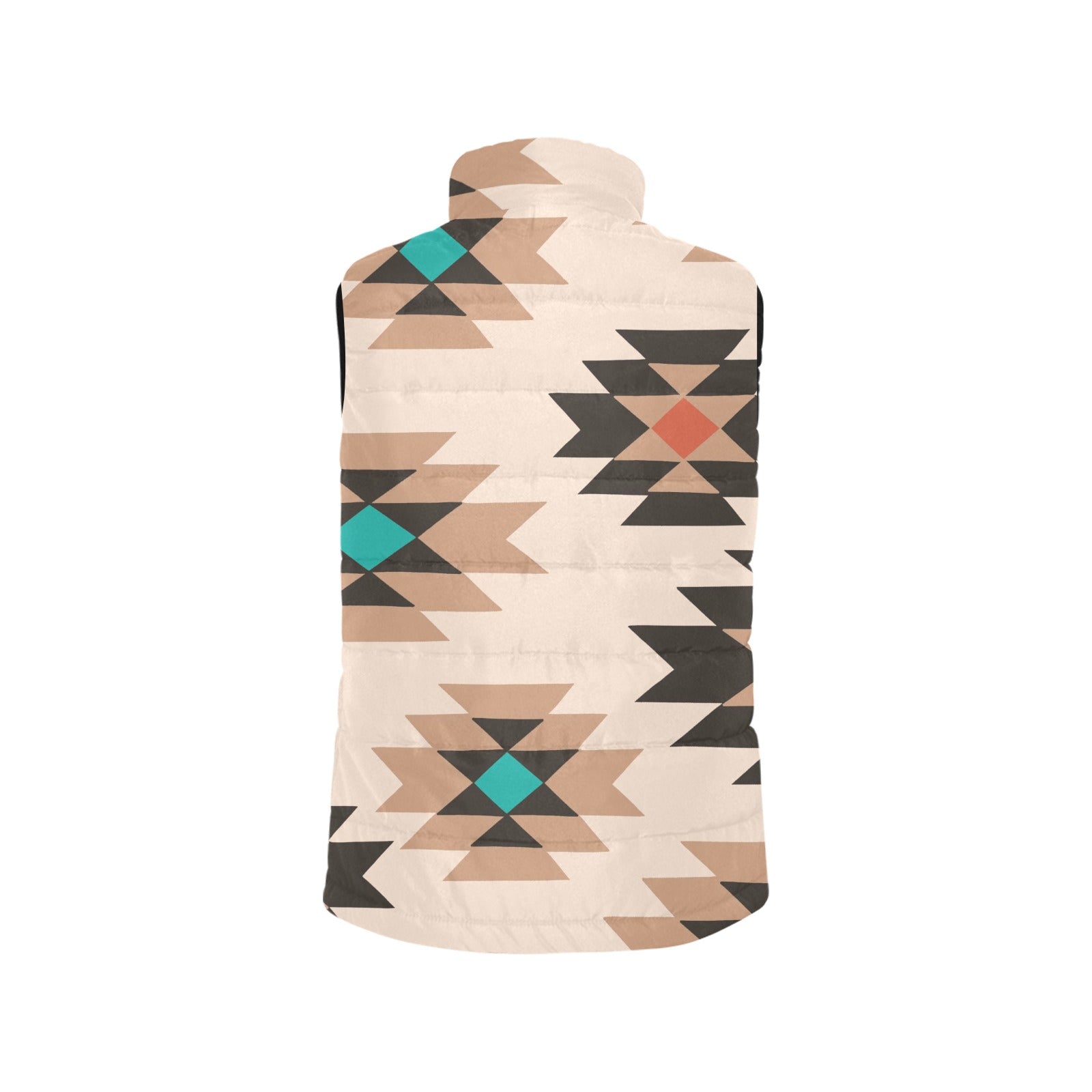 Baha Ranch Tan Aztec Puffy Vest
