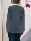 Open Front Long Sleeve Cardigan - Trendsi - Flyclothing LLC