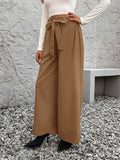 Tied High Waist Wide Leg Pants - Trendsi