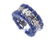 Brass Yarn-Wrapped Open Ring - Trendsi - Flyclothing LLC