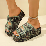 Open Toe Platform Sandals - Trendsi - Flyclothing LLC