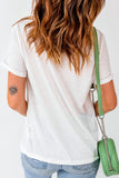 Sequined Lucky St.Patricks Day T-Shirt - Trendsi