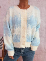 Ribbed Hem Button Up Cardigan - Trendsi - Flyclothing LLC