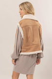 HYFVE Fur-Contrast Zip Up Suede Vest - Trendsi - Flyclothing LLC