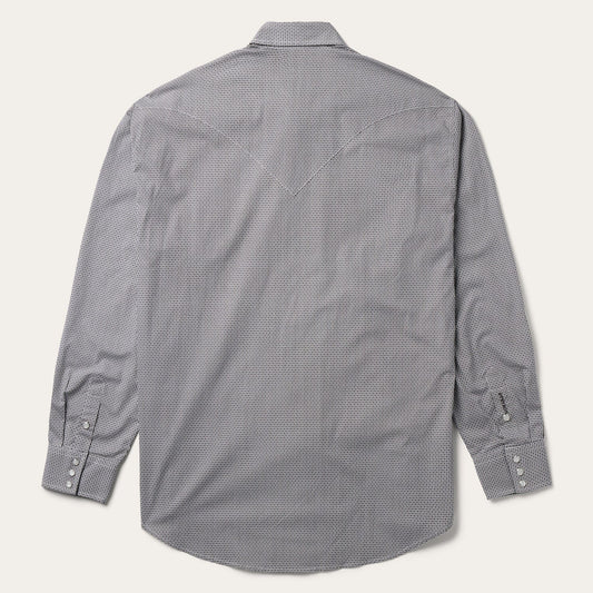 Stetson Grey Geo Print Western Shirt