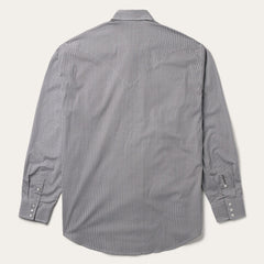 Stetson Grey Geo Print Western Shirt