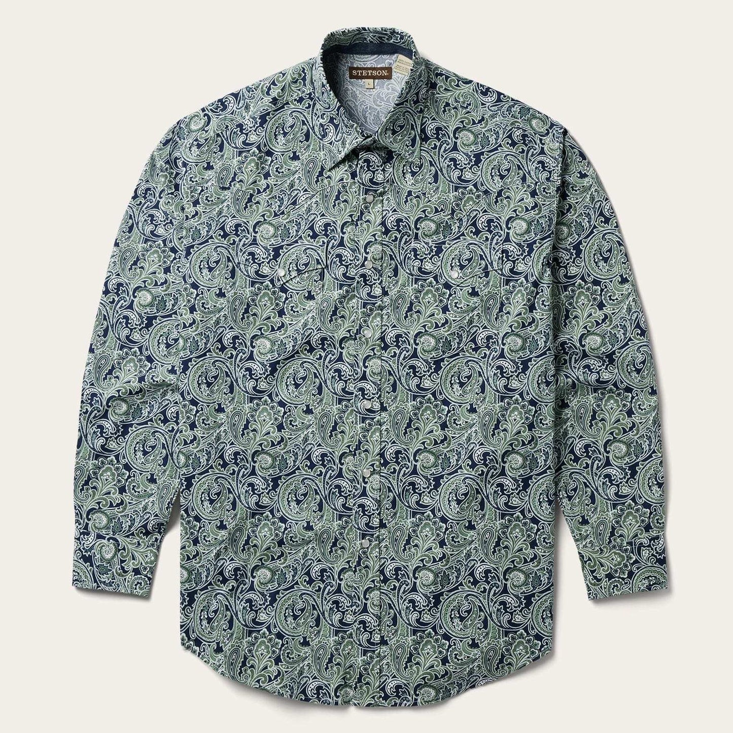 Stetson Greenspring Paisley Print Western Shirt - Stetson - Flyclothing LLC