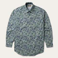 Stetson Greenspring Paisley Print Western Shirt