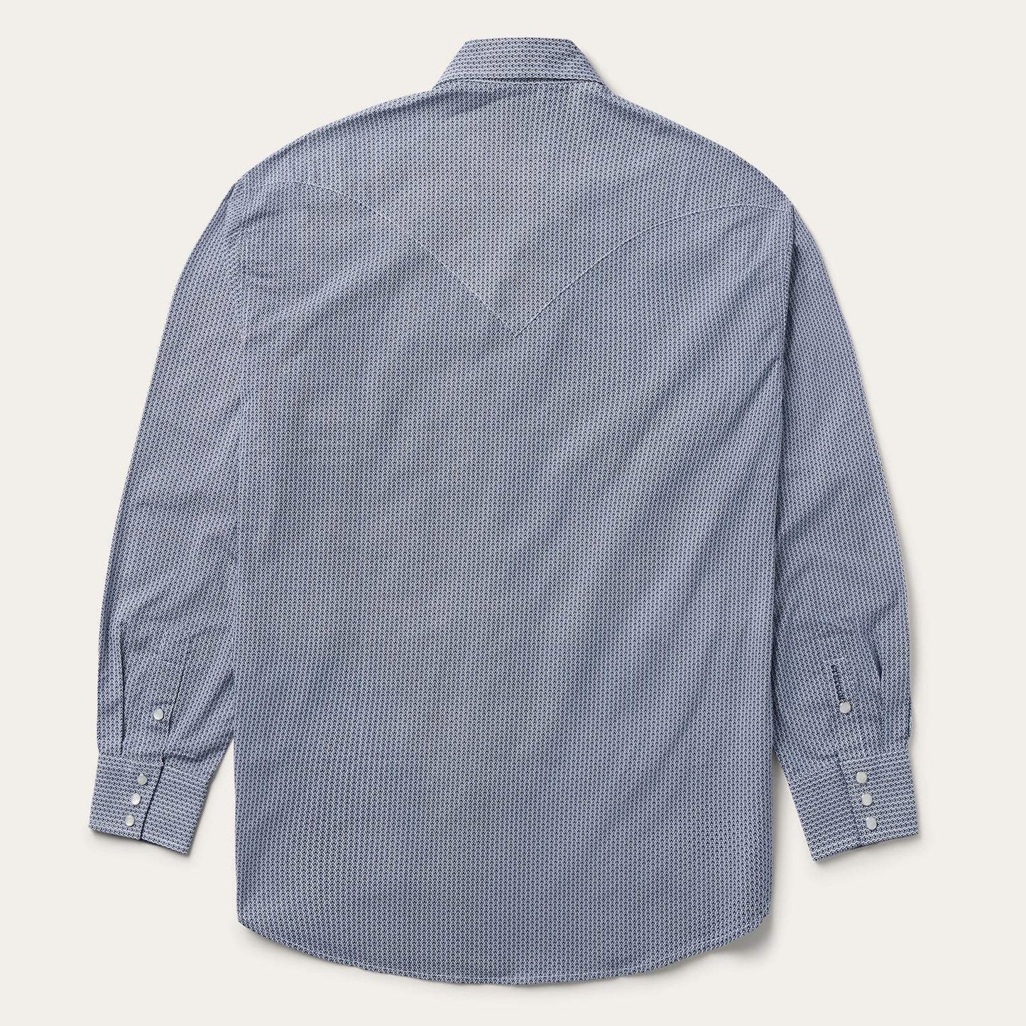 Stetson Blue Deco Geo Print Western Shirt - Stetson - Flyclothing LLC