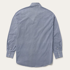 Stetson Blue Deco Geo Print Western Shirt
