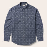 Stetson Blue Medallion Print Western Shirt - Stetson - Flyclothing LLC