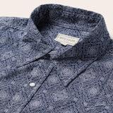 Stetson Blue Medallion Print Western Shirt - Stetson - Flyclothing LLC