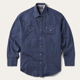 Stetson Blue Polaris Geo Print Western Shirt - Stetson - Flyclothing LLC