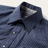 Stetson Blue Polaris Geo Print Western Shirt - Stetson - Flyclothing LLC