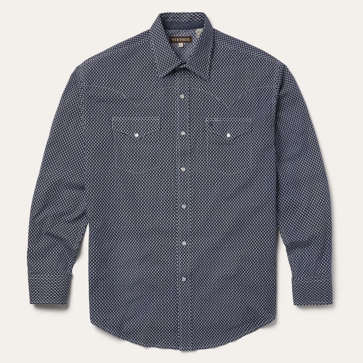 Stetson Diamond Geo Western Shirt - Stetson - Flyclothing LLC