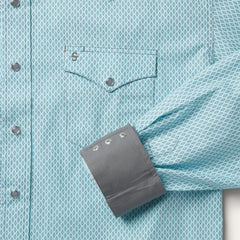 Stetson Silver Diamond Neat Print Western Shirt