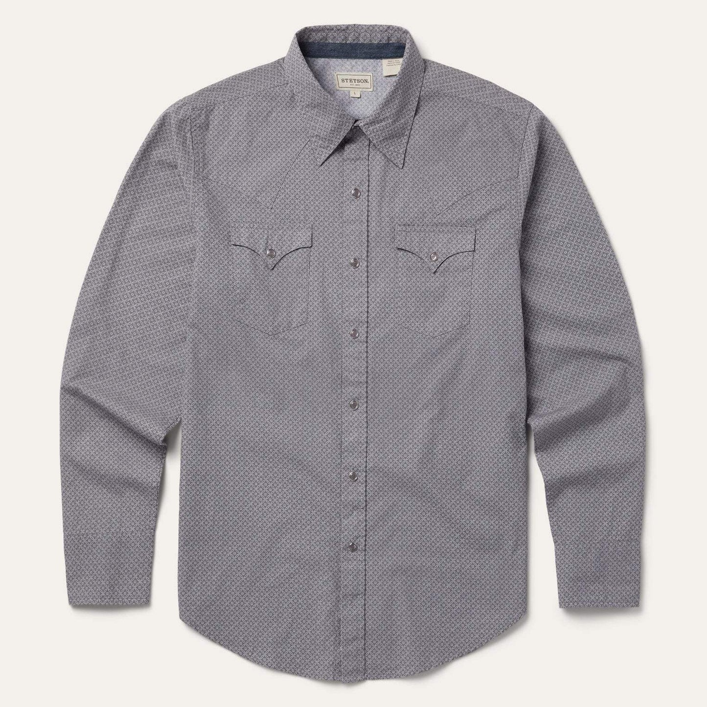 Stetson Diamond Print Western Shirt - Stetson - Flyclothing LLC