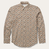 Stetson Brown Aztec Poplin Western Shirt - Stetson