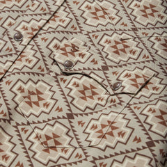 Stetson Brown Aztec Poplin Western Shirt