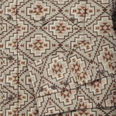 Stetson Brown Aztec Poplin Western Shirt