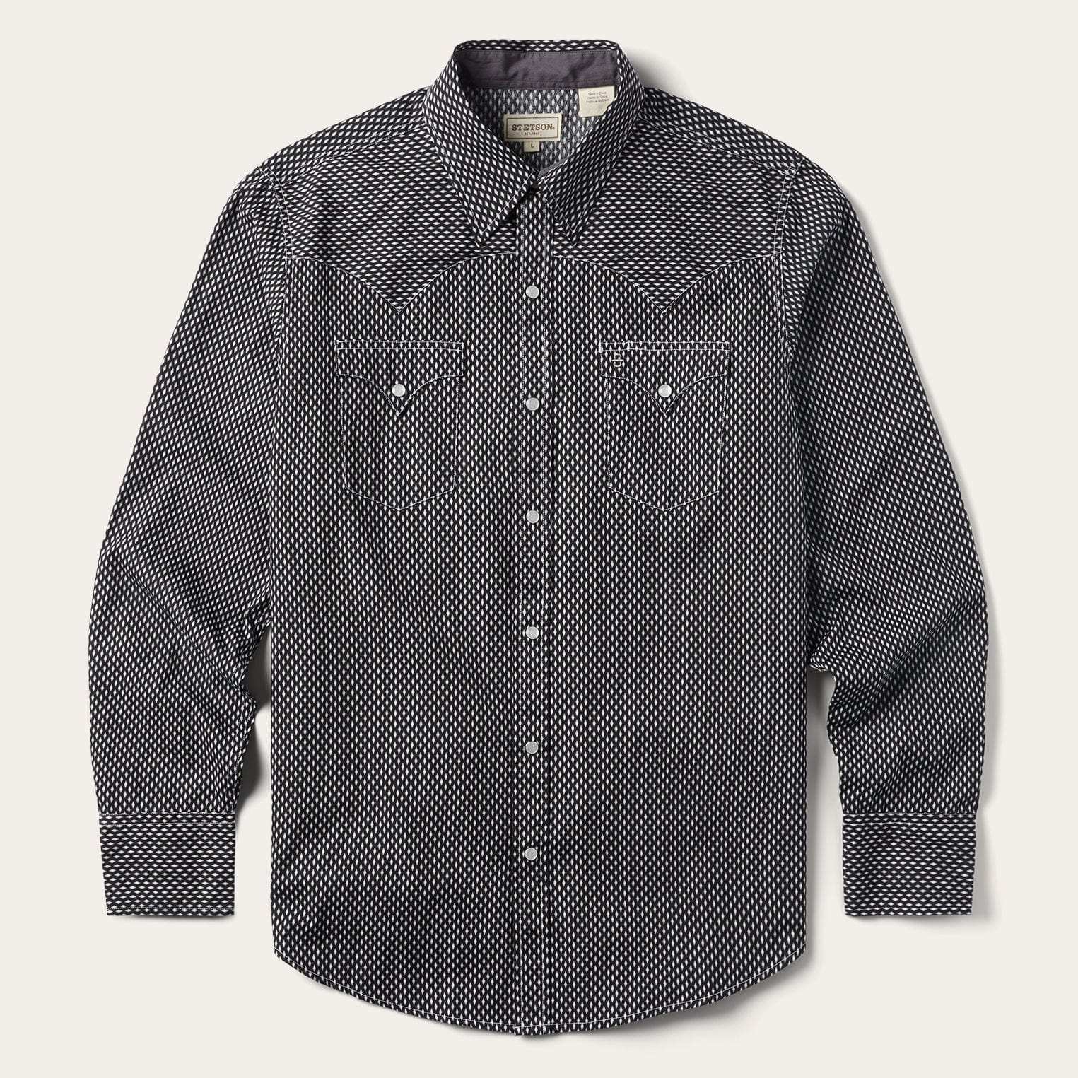 Stetson Black Diamond Shirt - Stetson - Flyclothing LLC